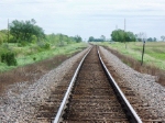 Looking East at the old end of the Double Track.